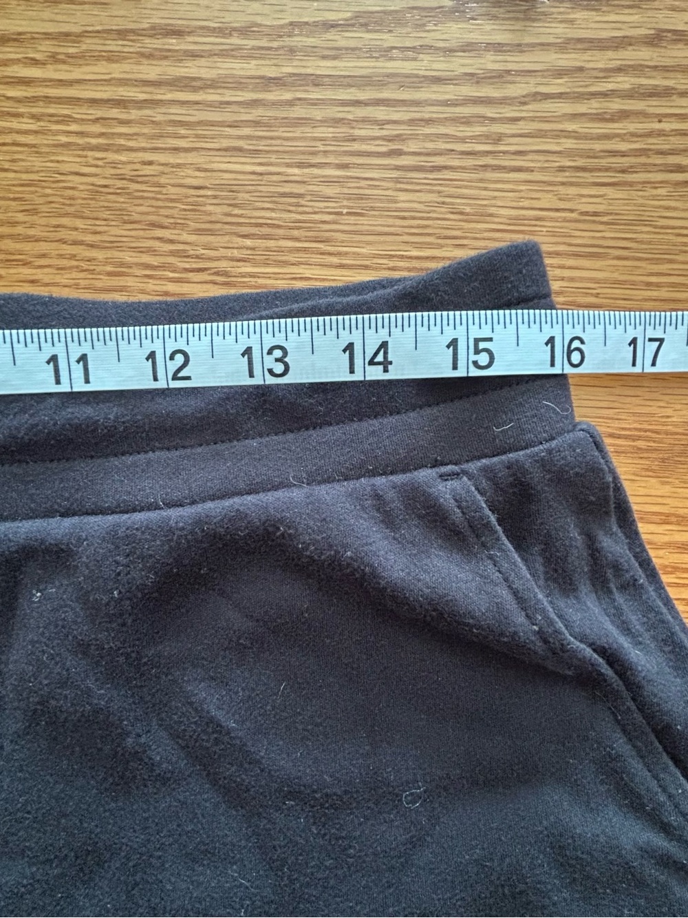 croft & barrow Black Pull-On Mini Skort Skirt Drawstring Pockets Size M - Picture 6 of 9